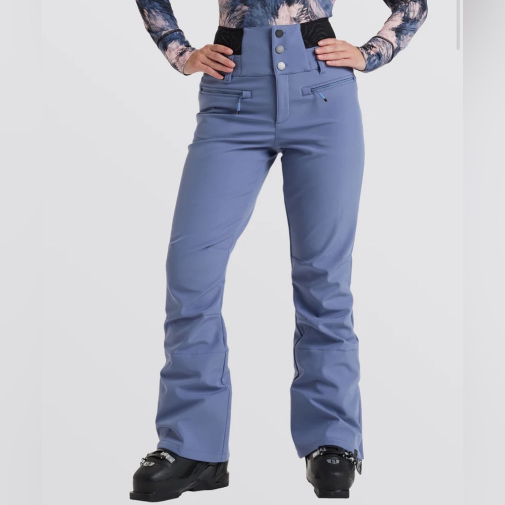 NWT Roxy women’s Rising High Snow Pants. Periwinkle blue color. XL